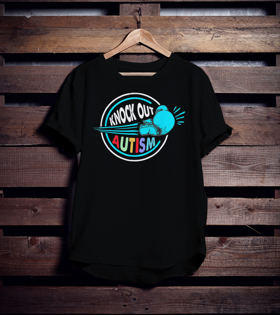 Knock Out Autism Boxing Awareness T-Shirt