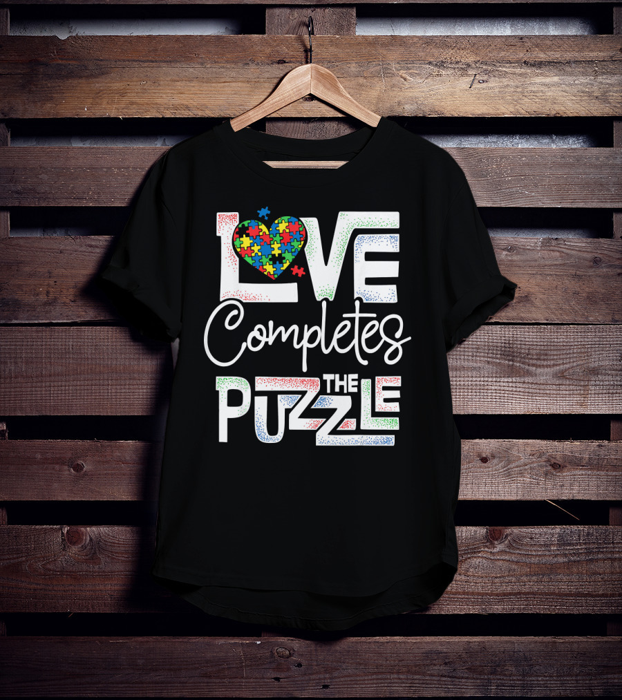 Love Completes The Puzzle Autism Awareness T-Shirt