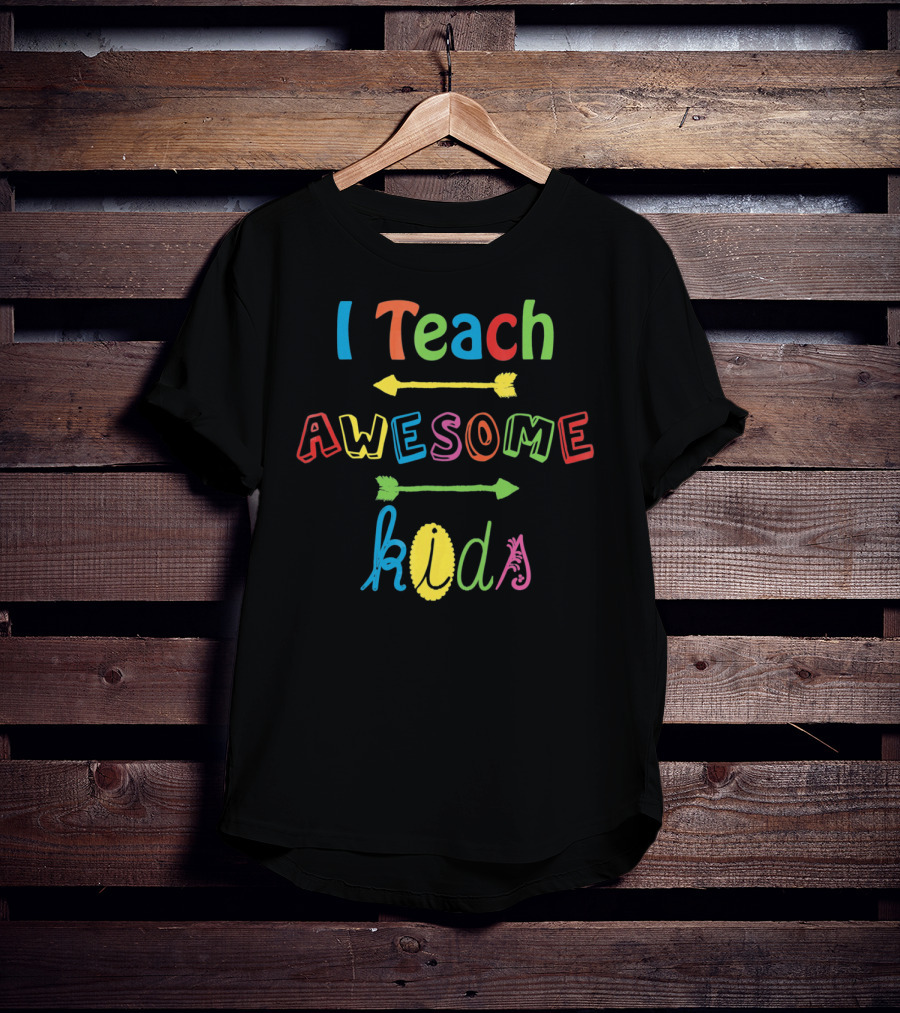 I Teach Awesome Kids Autism Awareness T-Shirt
