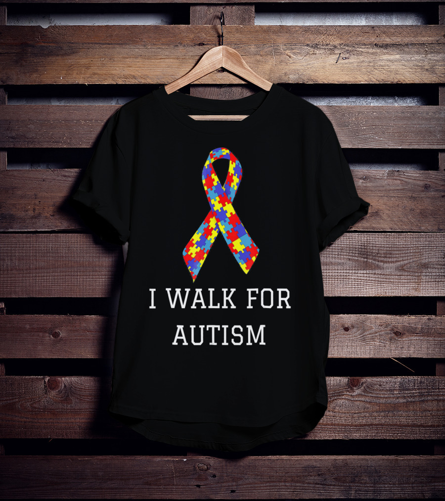 I Walk For Autism Awareness Puzzle T-Shirt