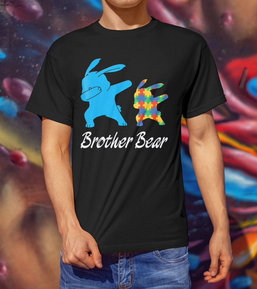 Brother Bear Cute Bunny Puzzle T-Shirt