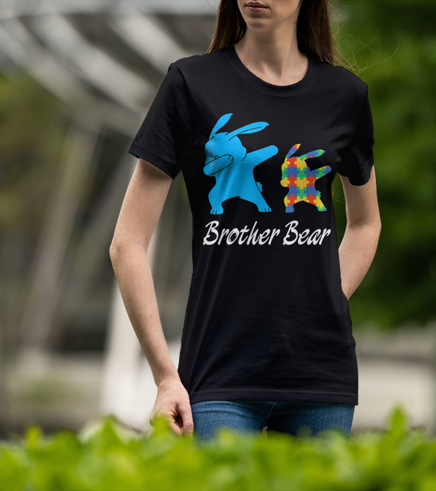 Brother Bear Cute Bunny Puzzle T-Shirt