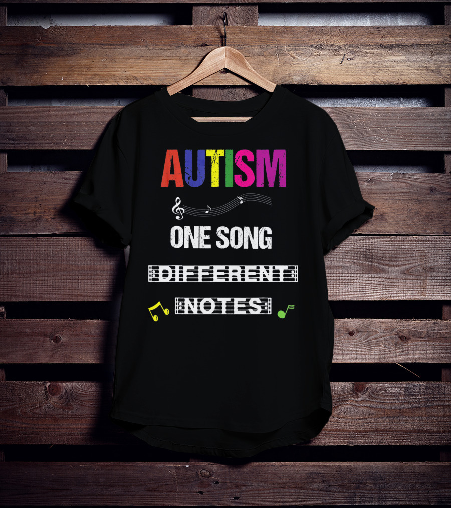 Autism One Song Different Notes T-Shirt