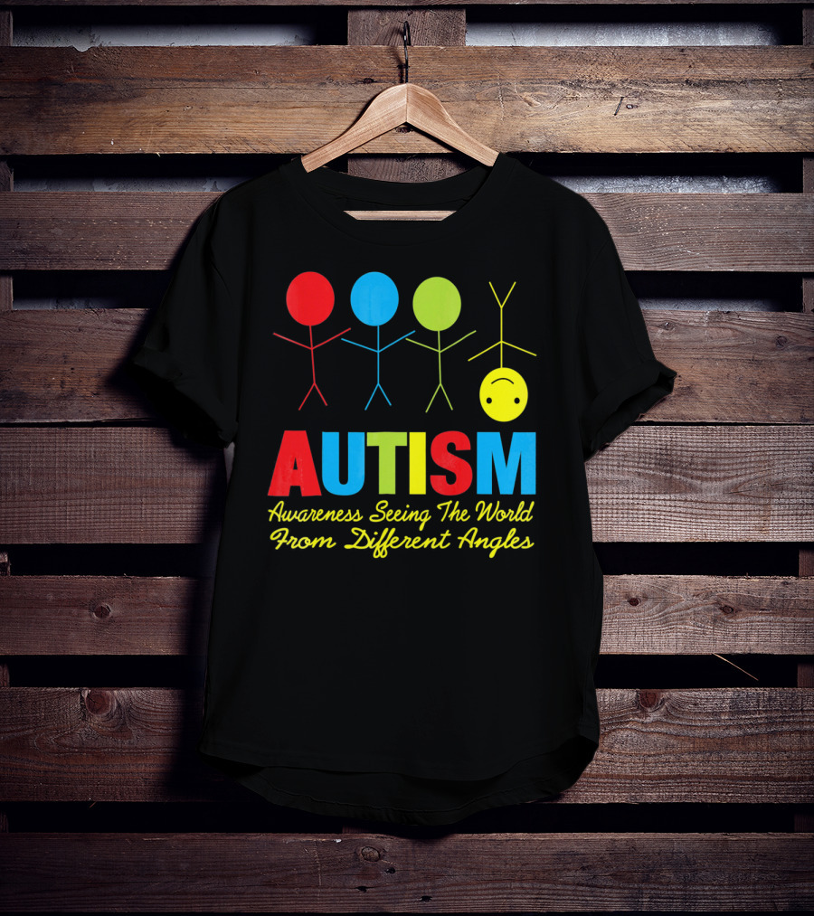 AUTISM Awareness Seeing The World From Different Angles T-Shirt