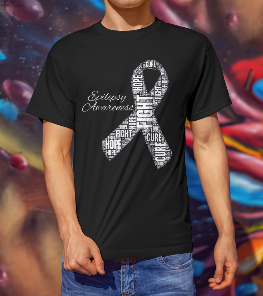 Epilepsy Awareness Hope Fight Cure T-Shirt