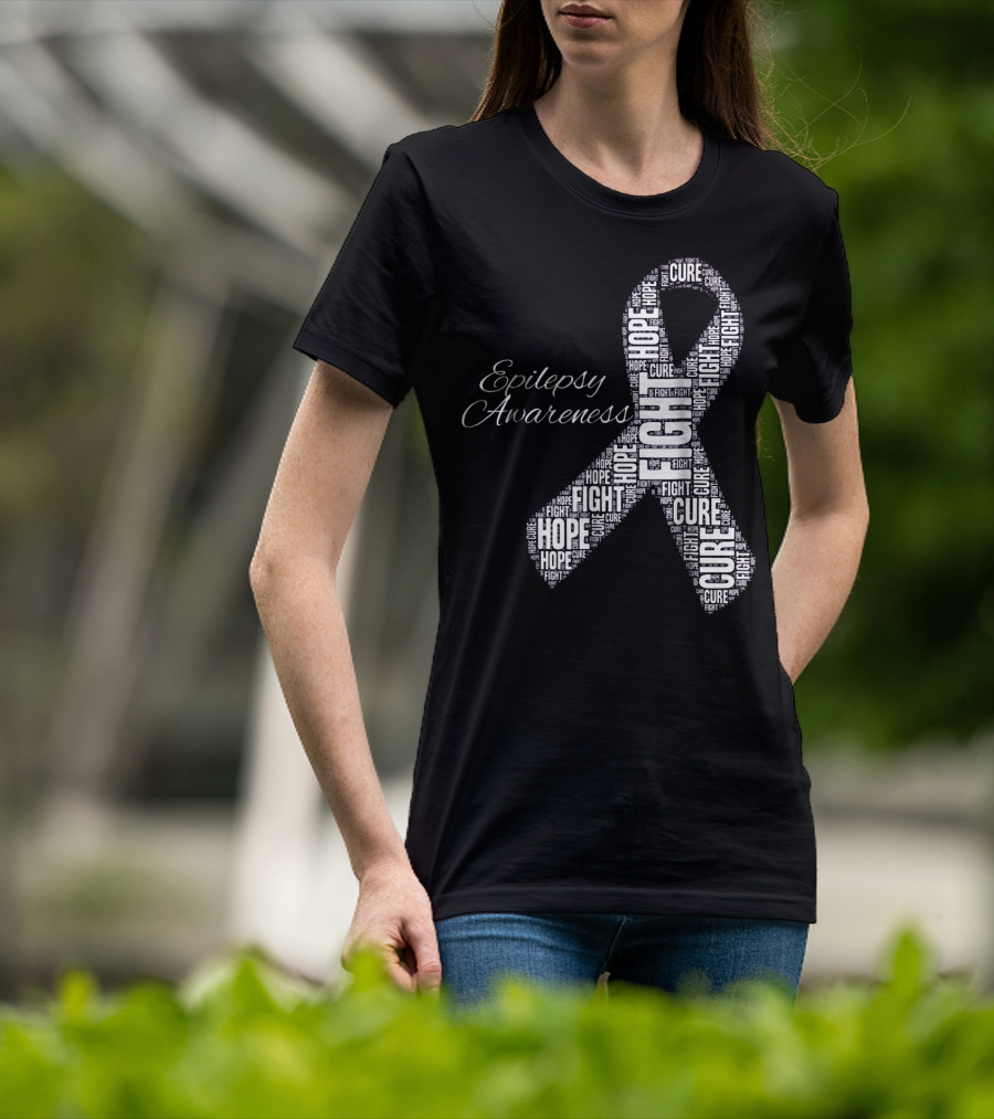 Epilepsy Awareness Hope Fight Cure T-Shirt