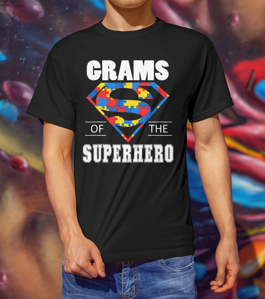 Super Grams Of The Superhero Autism Awareness Day T-Shirt