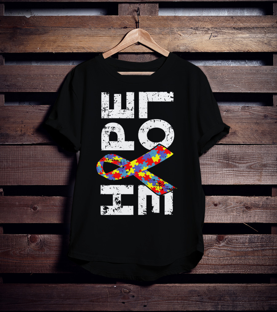 Autism Awareness Ribbon Puzzle Hope T-Shirt