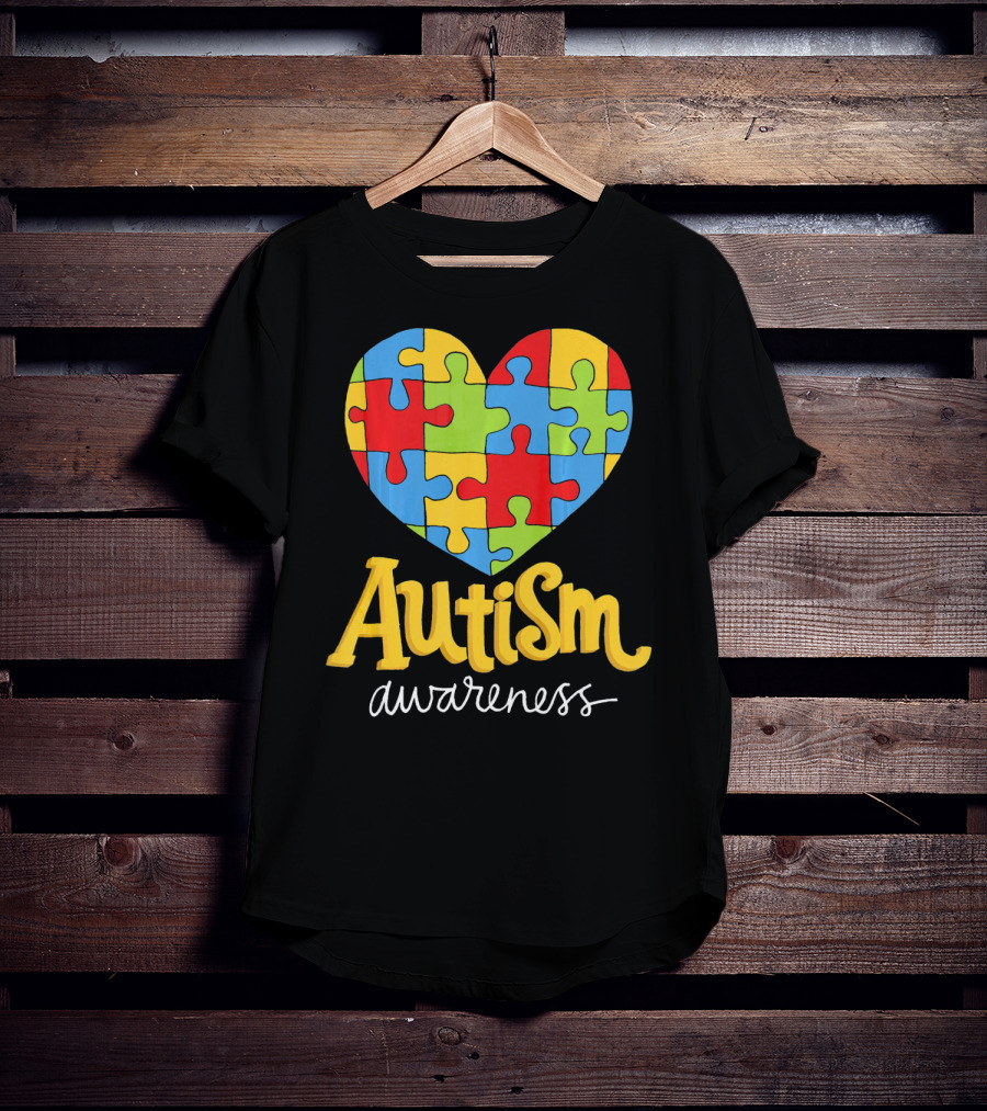 Puzzle Heart Autism Awareness Autism T-Shirt