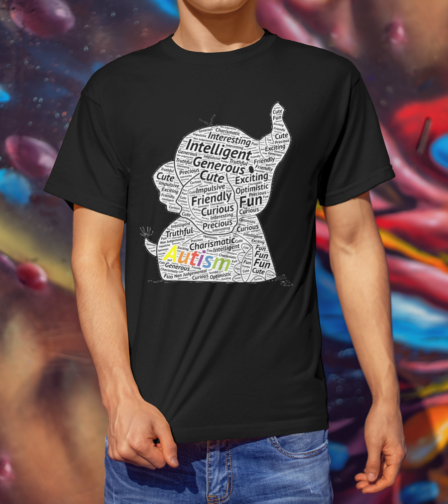 Autism Intelligent Generous Friendly Fun Elephant T-Shirt