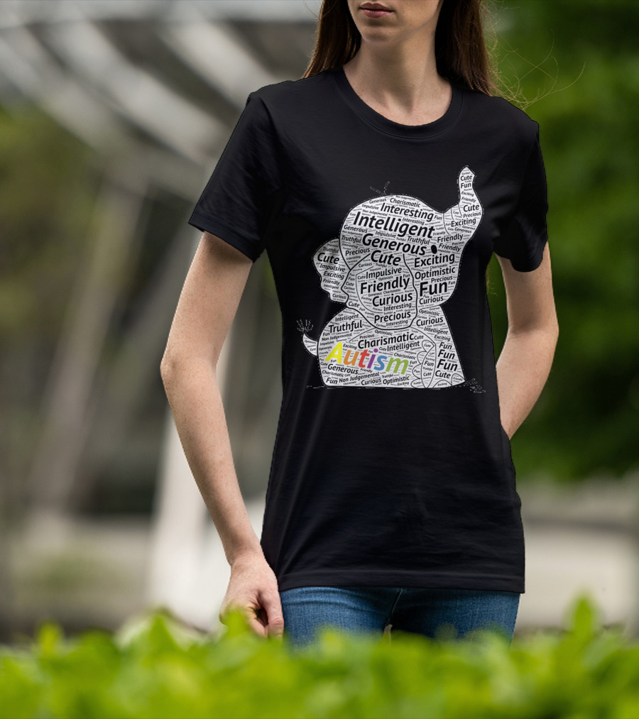 Autism Intelligent Generous Friendly Fun Elephant T-Shirt