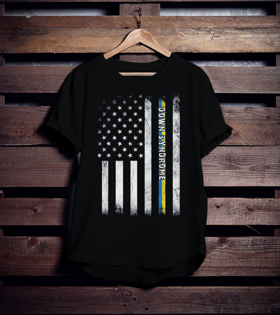 American Flag Down Syndrome Awareness T-Shirt