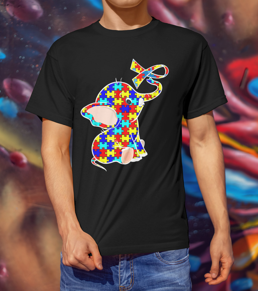 Elephant Puzzle Autism Awareness T-Shirt