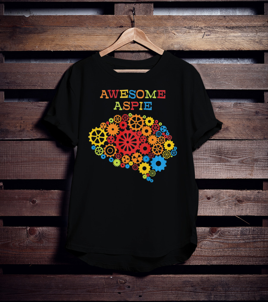 Awesome Aspie Steampunk Autistic Genius Brain T-Shirt