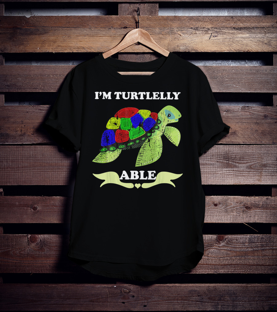 I'm Turtlelly Able Autism Puzzle Turtle T-Shirt