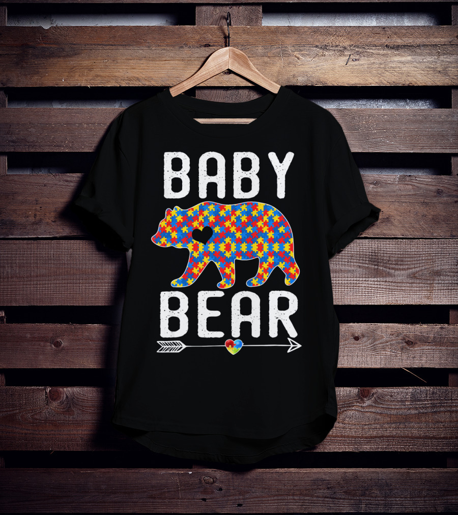 BABY BEAR Autism Puzzle Heart Awareness T-Shirt