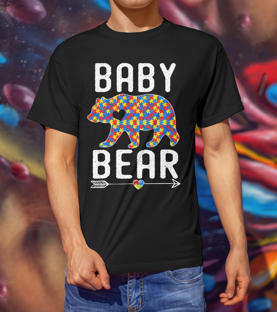 BABY BEAR Autism Puzzle Heart Awareness T-Shirt