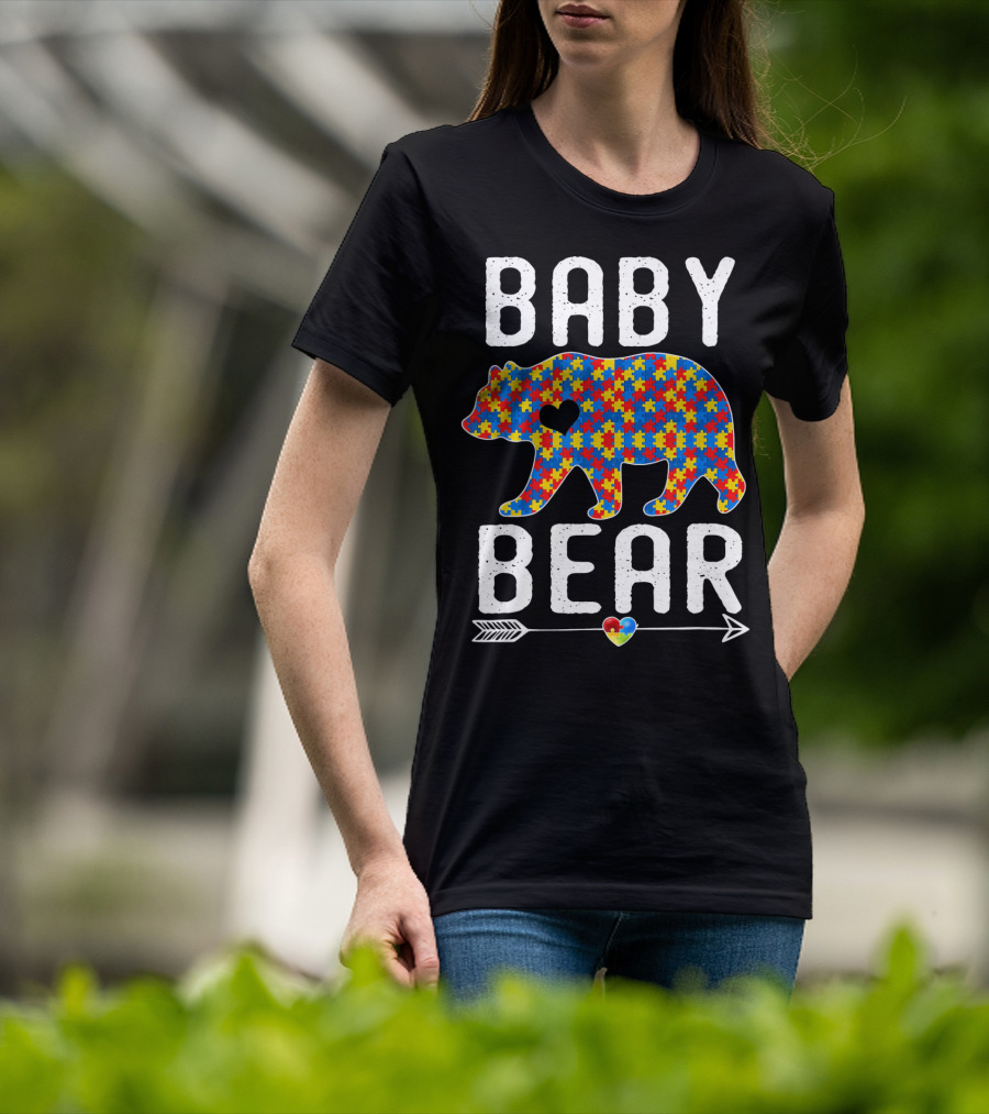 BABY BEAR Autism Puzzle Heart Awareness T-Shirt