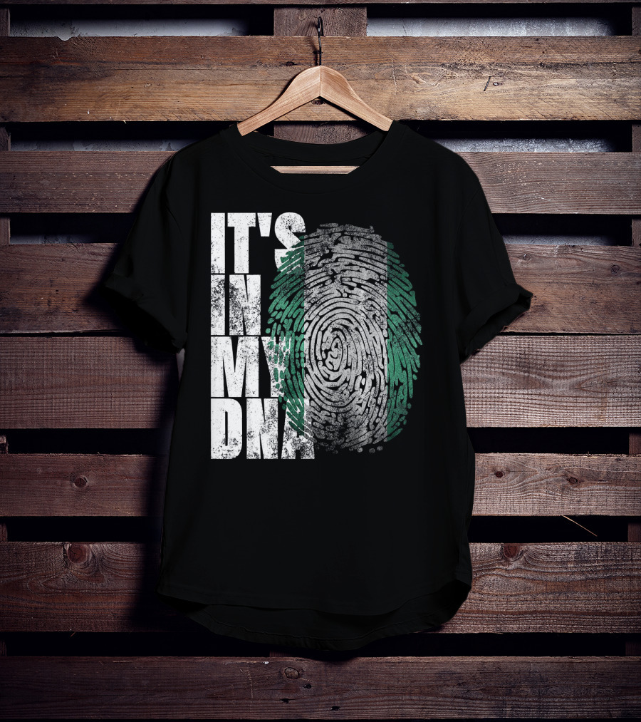 It's In My DNA Nigerian Heritage Fingerprint T-Shirt