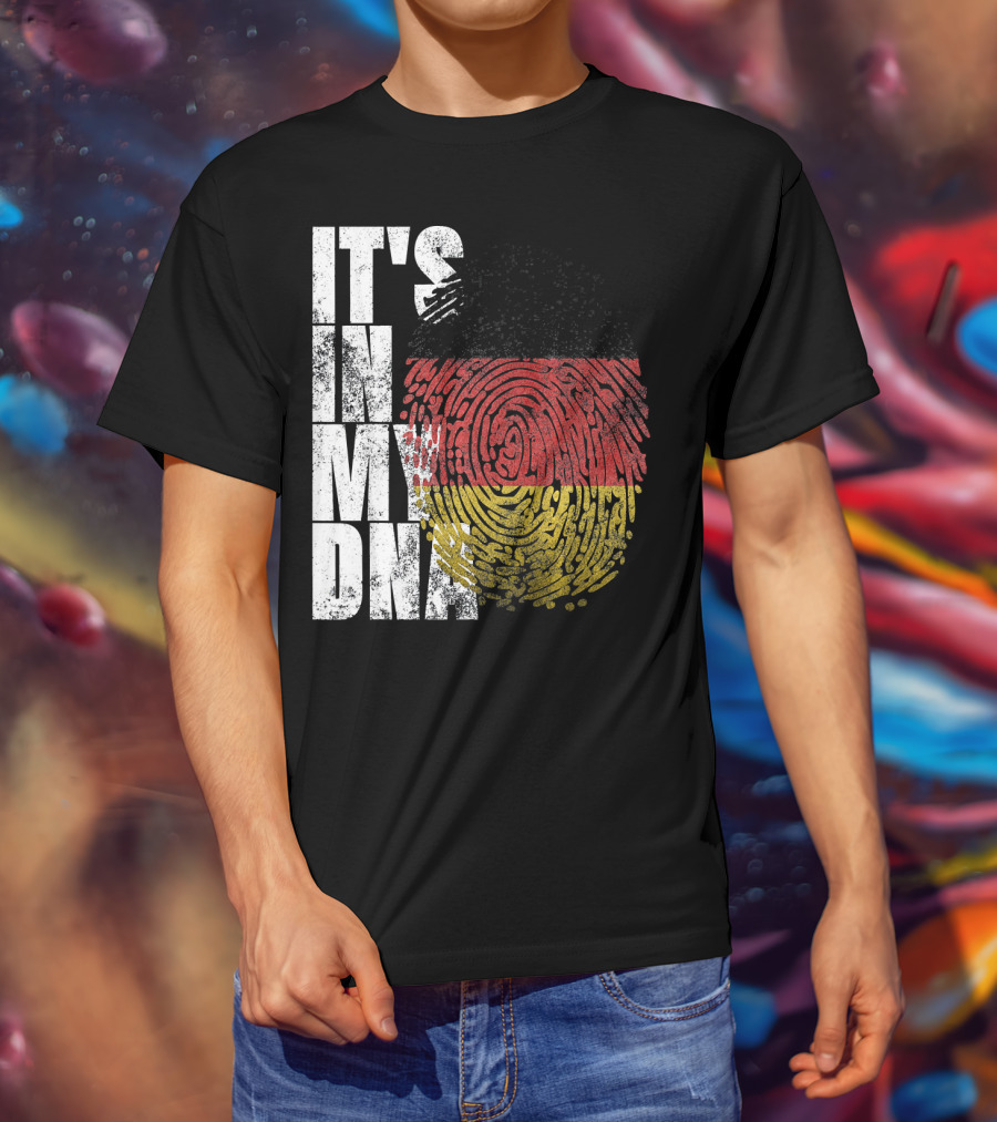 It's In My DNA German Flag Fingerprint Oktoberfest T-Shirt
