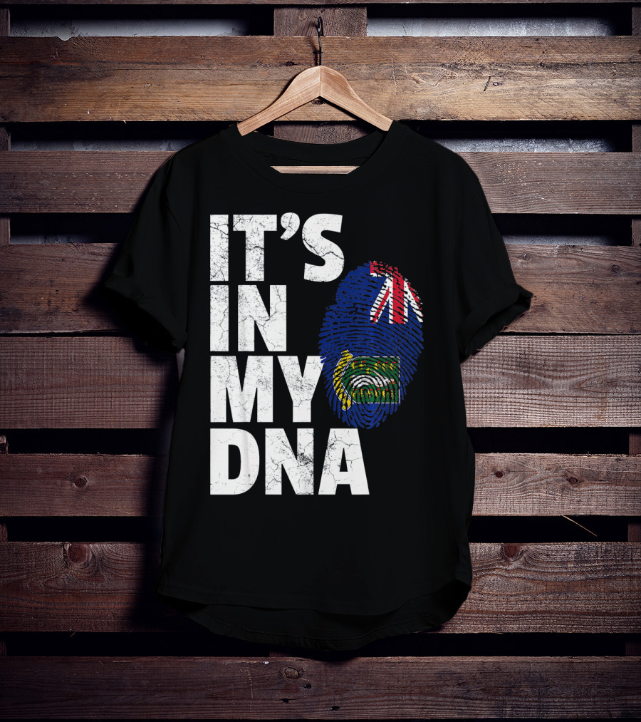 IT'S IN MY DNA British Virgin Islands Flag Fingerprint T-Shirt