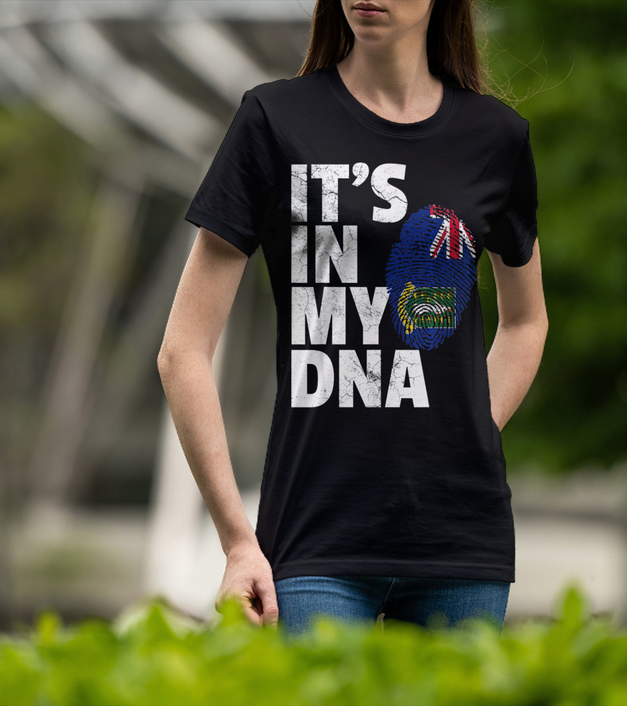 IT'S IN MY DNA British Virgin Islands Flag Fingerprint T-Shirt