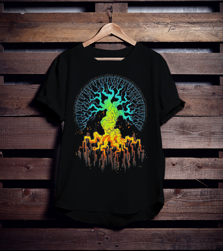 Tree Of Life Radiant Vibrant Roots And Branches T-Shirt