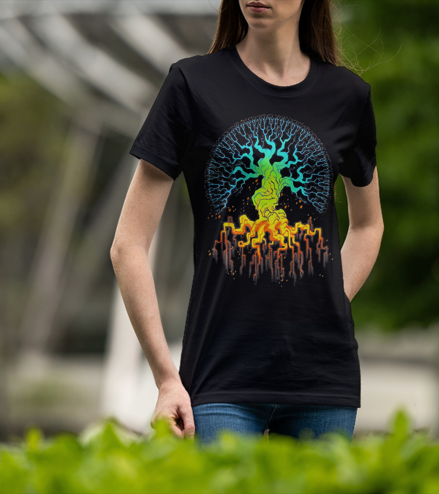 Tree Of Life Radiant Vibrant Roots And Branches T-Shirt