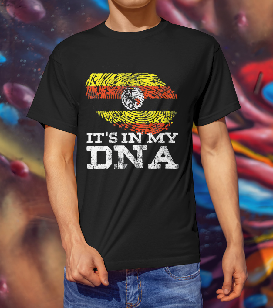 It's In My DNA Ugandan Flag Heritage Pride Africa T-Shirt