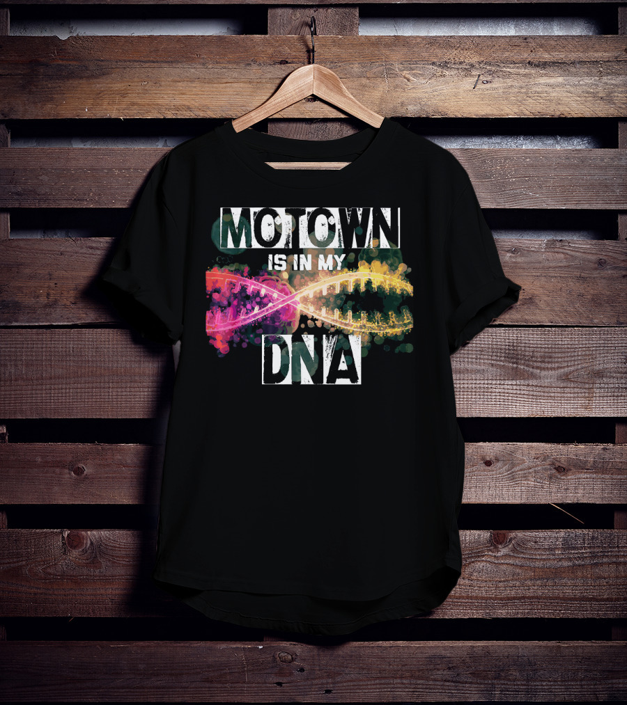 MOTOWN Is In My DNA Colorful DNA Strand T-Shirt