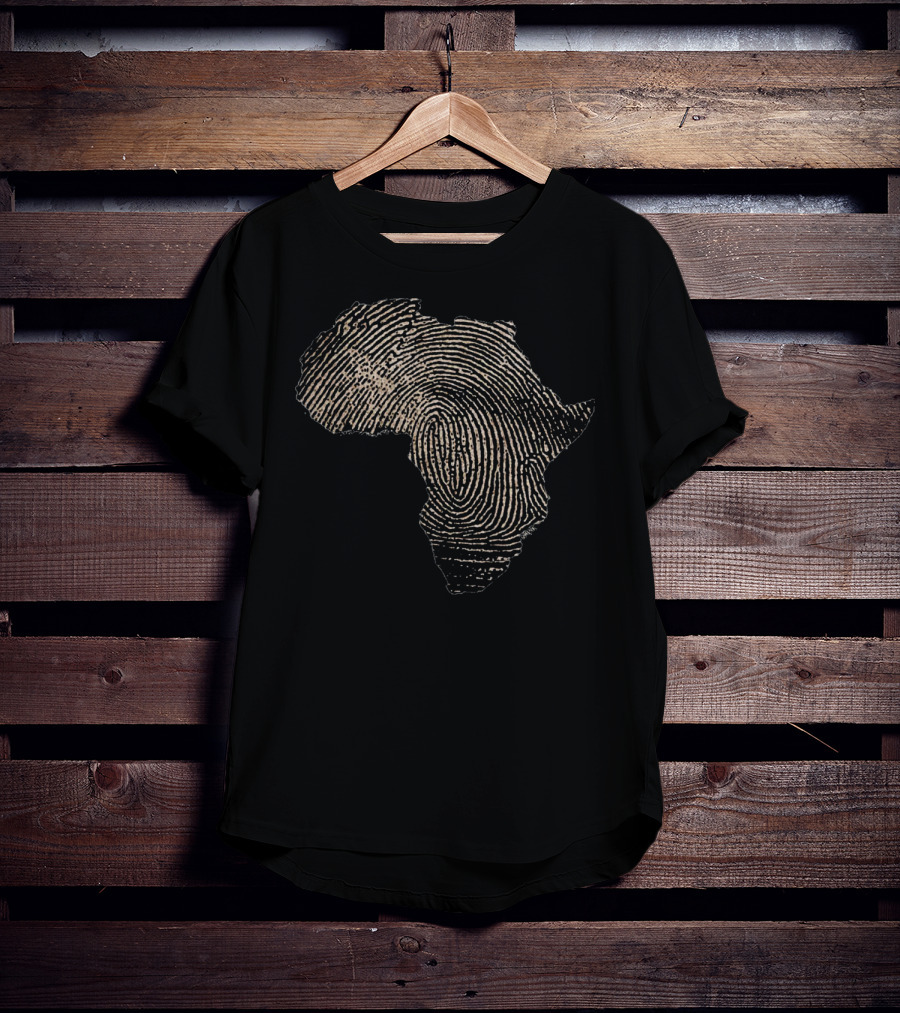 Africa Thumbprint Map T-Shirt