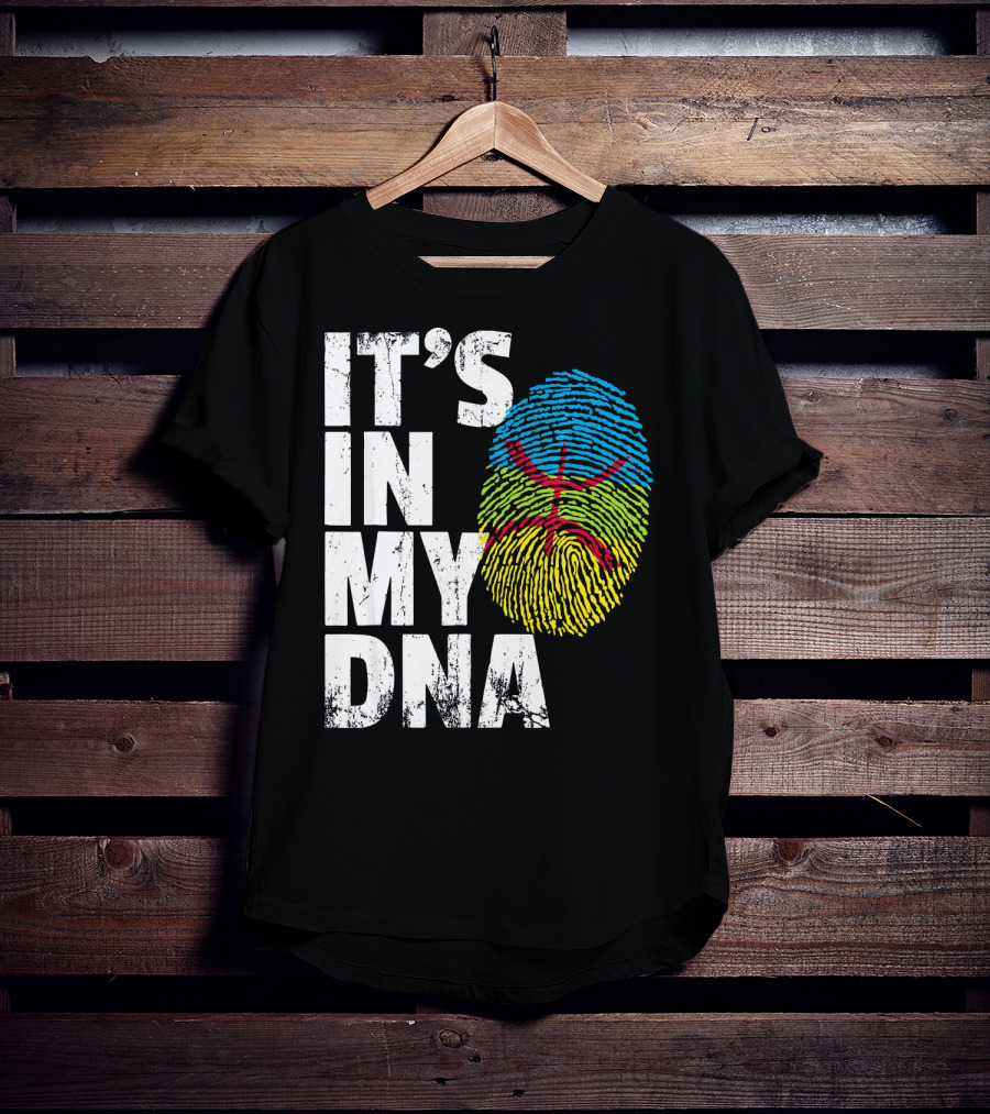 It's IN My Dna Amazigh Tamazgha Kabyle Fingerprint T-Shirt