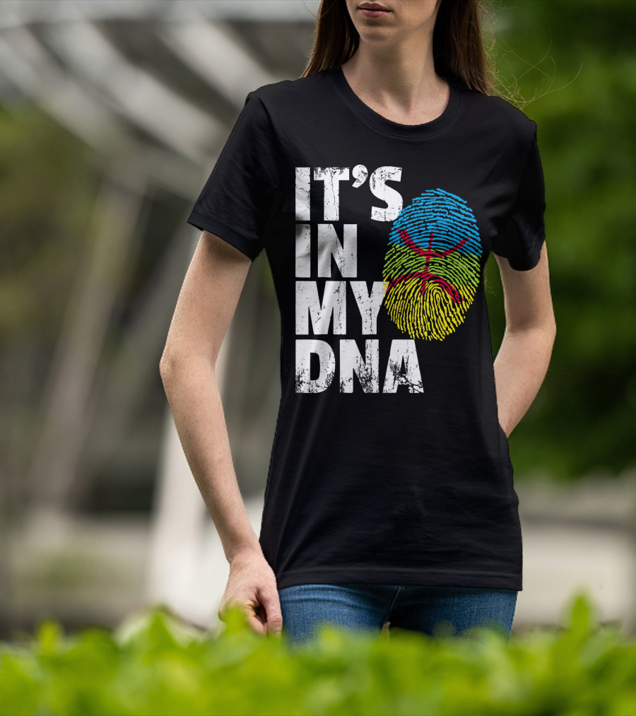 It's IN My Dna Amazigh Tamazgha Kabyle Fingerprint T-Shirt