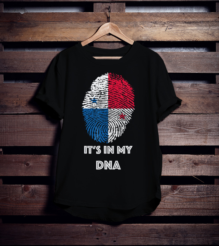 Panama Flag Fingerprint It's In My DNA T-Shirt