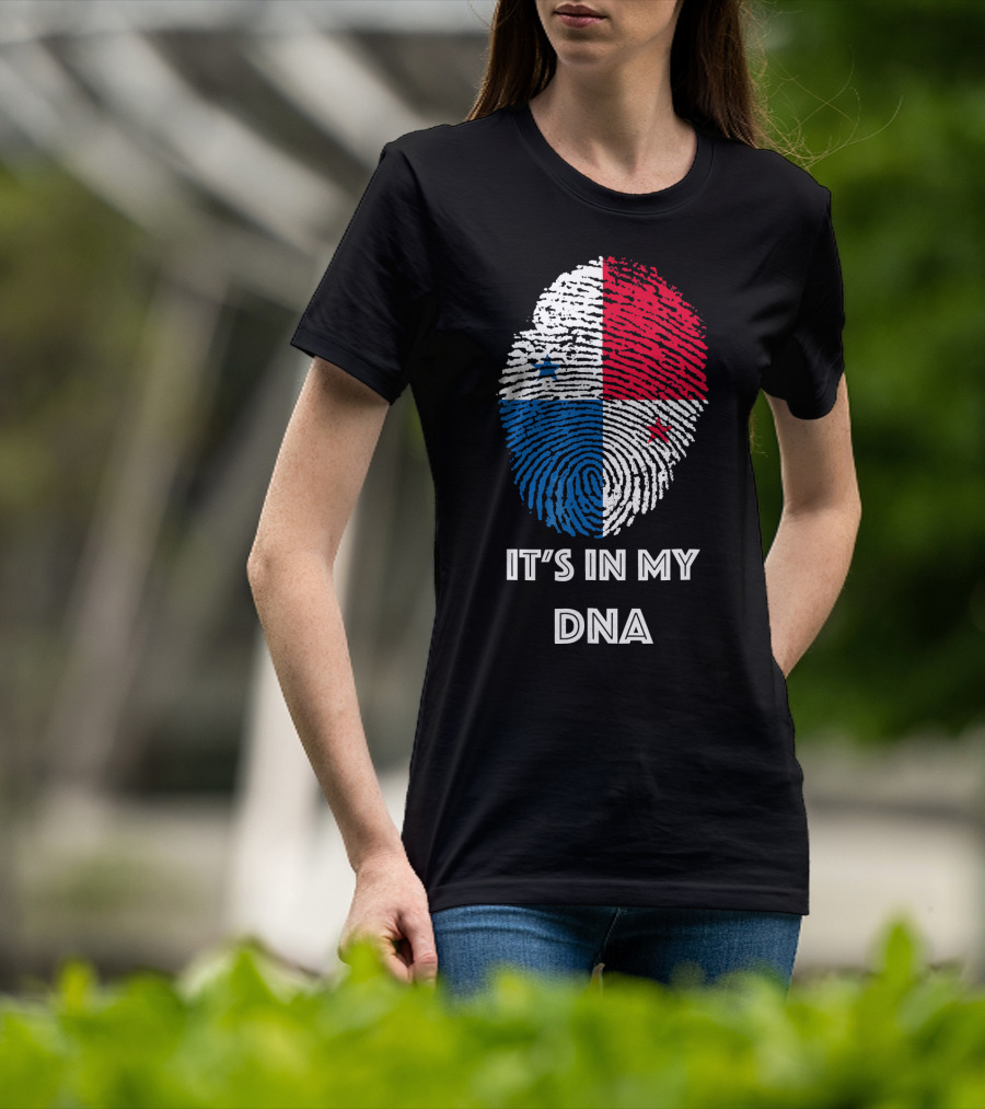 Panama Flag Fingerprint It's In My DNA T-Shirt