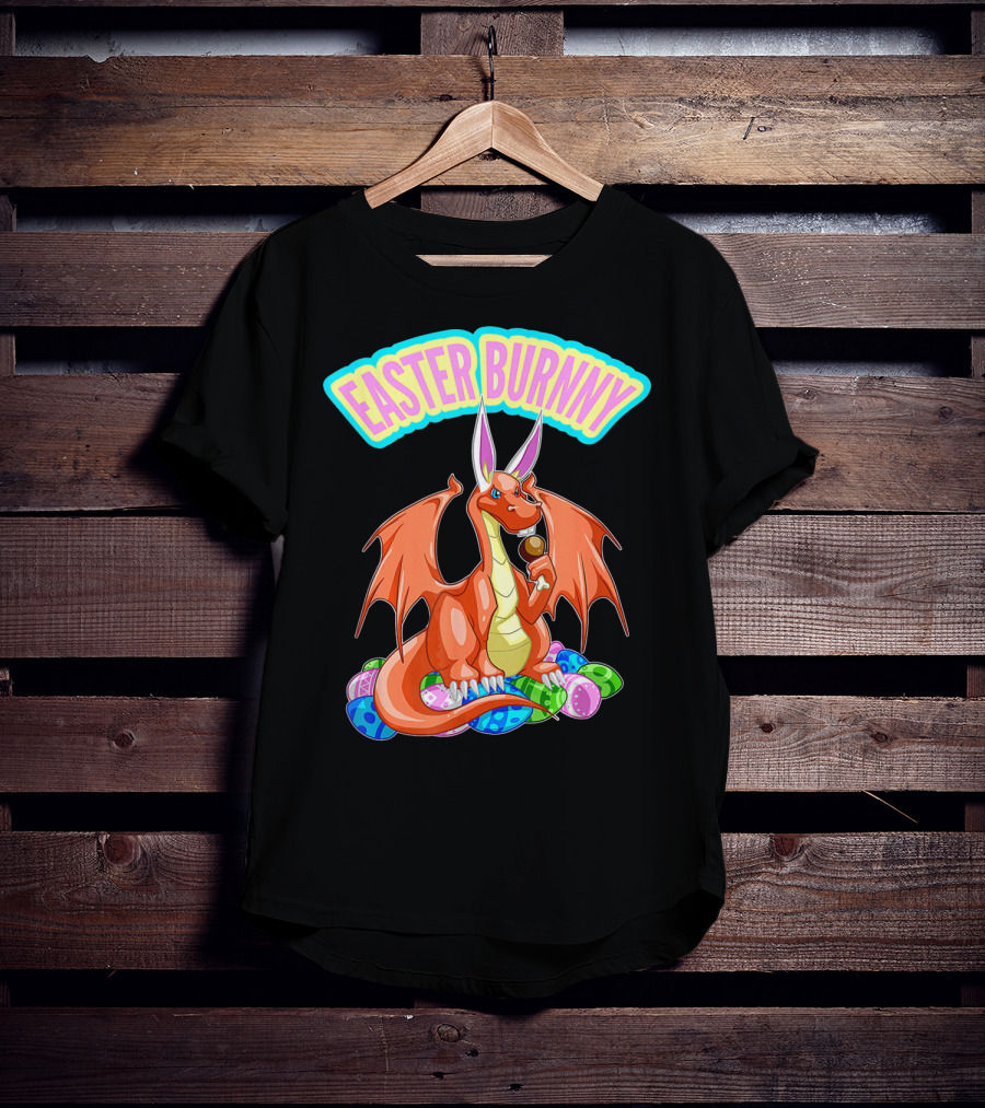 Easter Burnny Dragon With Eggs And Candy T-Shirt