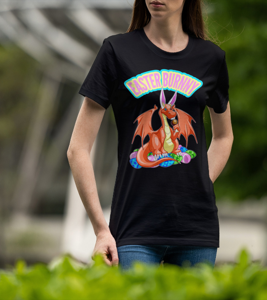 Easter Burnny Dragon With Eggs And Candy T-Shirt
