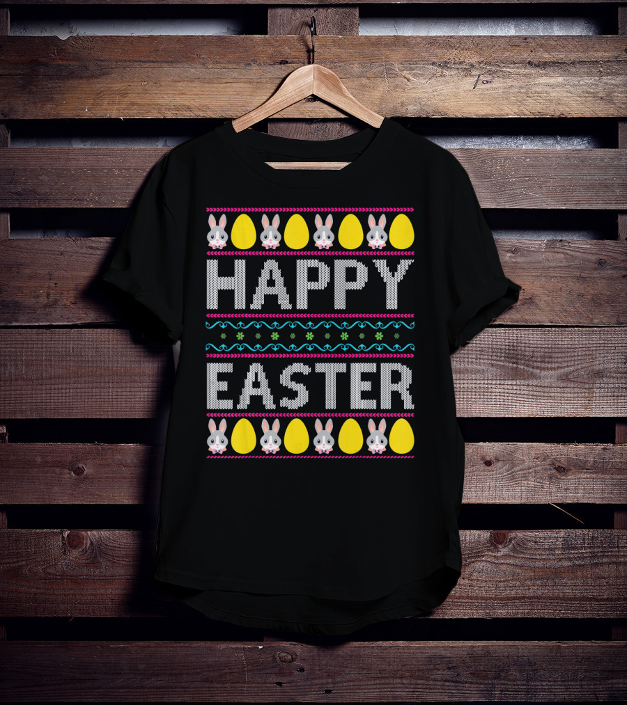 Happy Easter Bunny And Egg T-Shirt