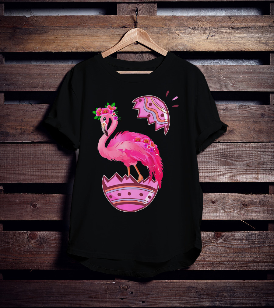Flamingo Pink Easter Egg Delight T-Shirt