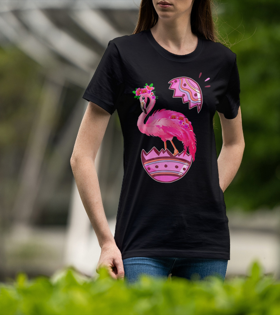 Flamingo Pink Easter Egg Delight T-Shirt
