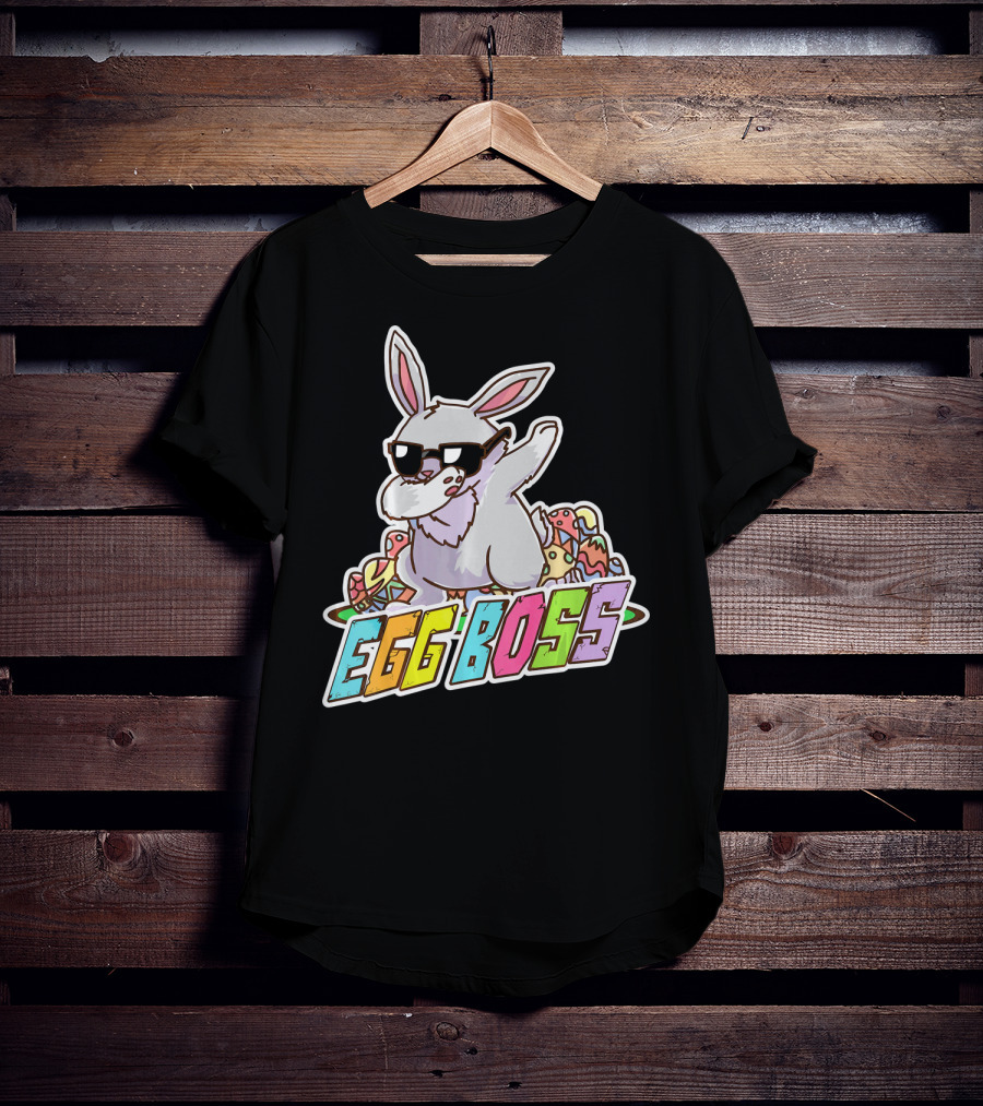 EGG BOSS Easter Bunny Dabbing Sunglasses T-Shirt