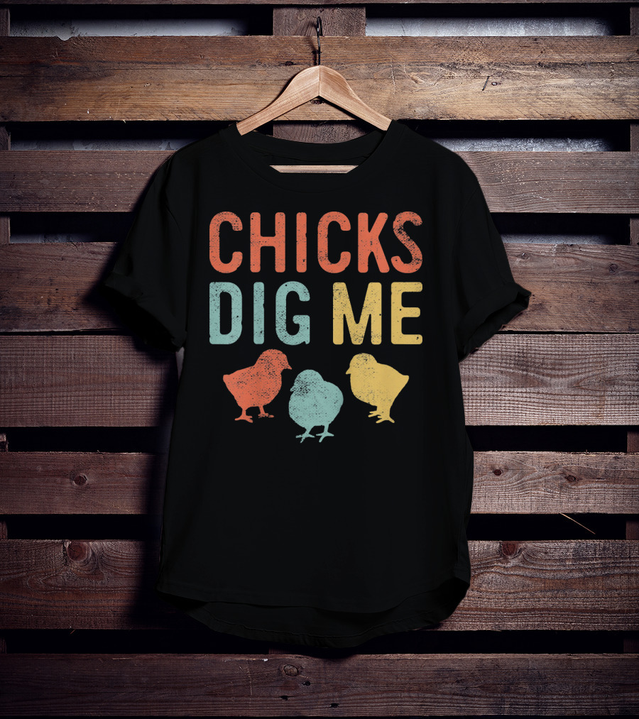 Chicks Dig Me Kids Easter Chicks T-Shirt