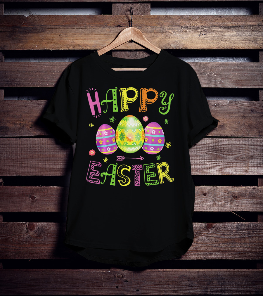 Happy Easter Egg Colorful T-Shirt