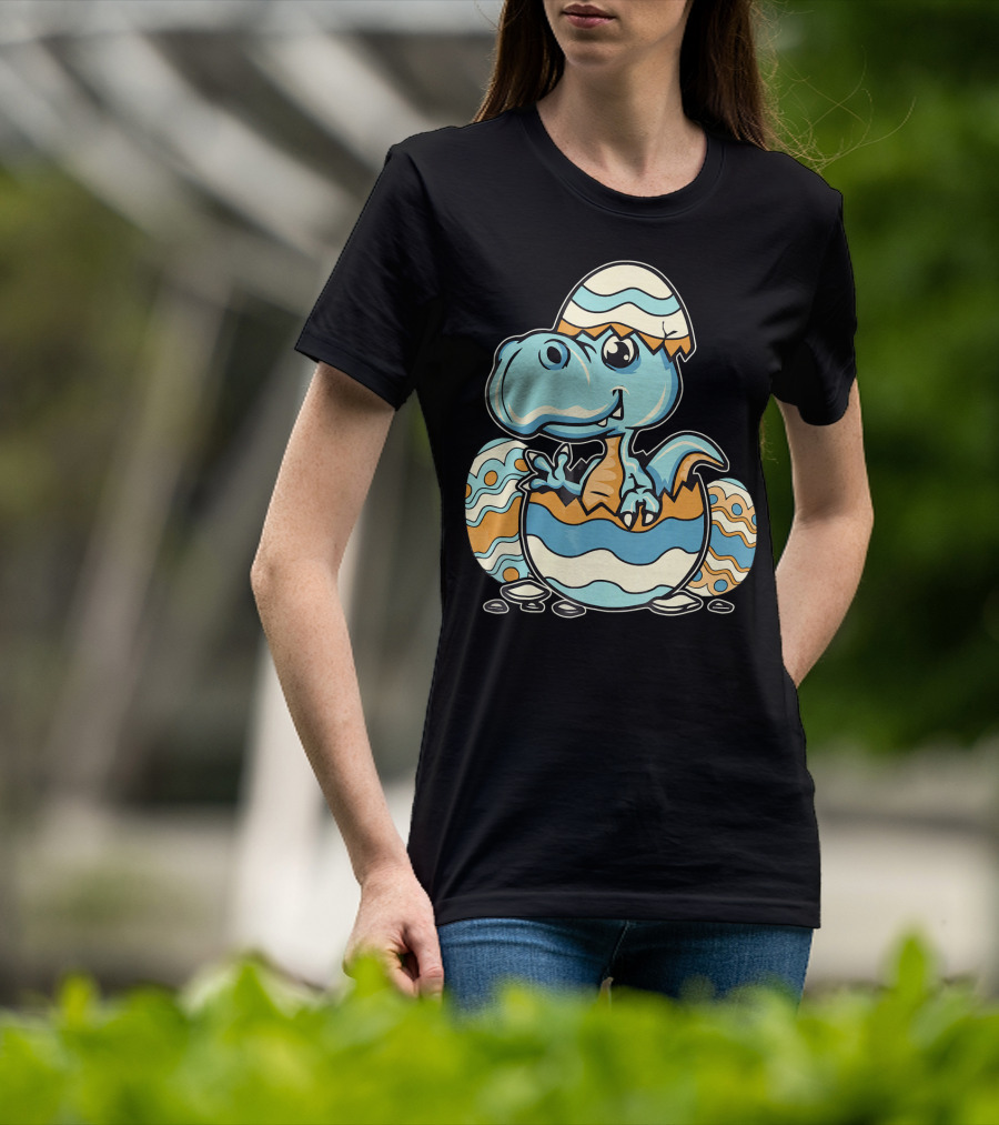 Dinosaur Hatchling In Easter Egg Delight T-Shirt