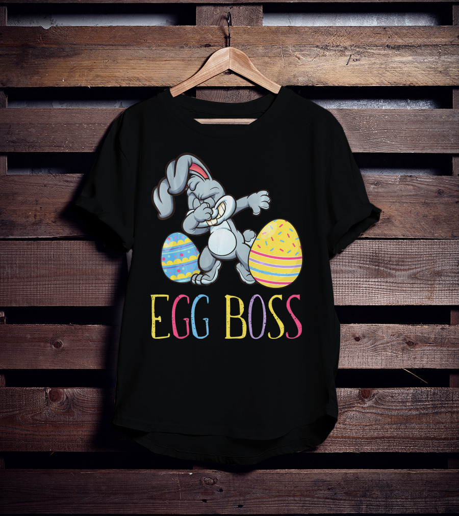 Dabbing Bunny Egg Boss Easter Fun T-Shirt