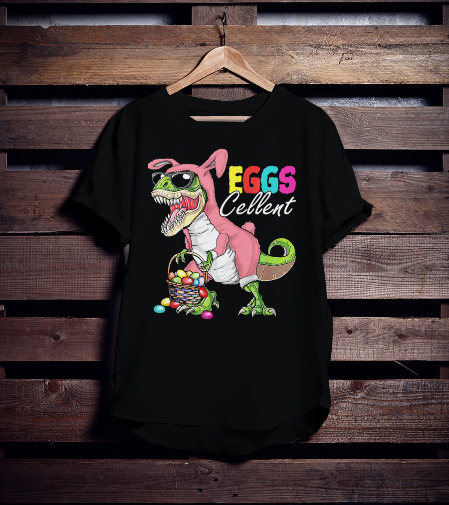 EGGS Cellent Dinosaur Easter Rex Bunny T-Shirt