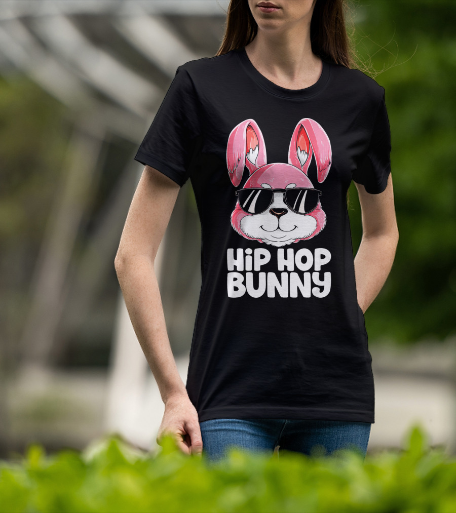 Easter Hip Hop Bunny In Sunglasses T-Shirt