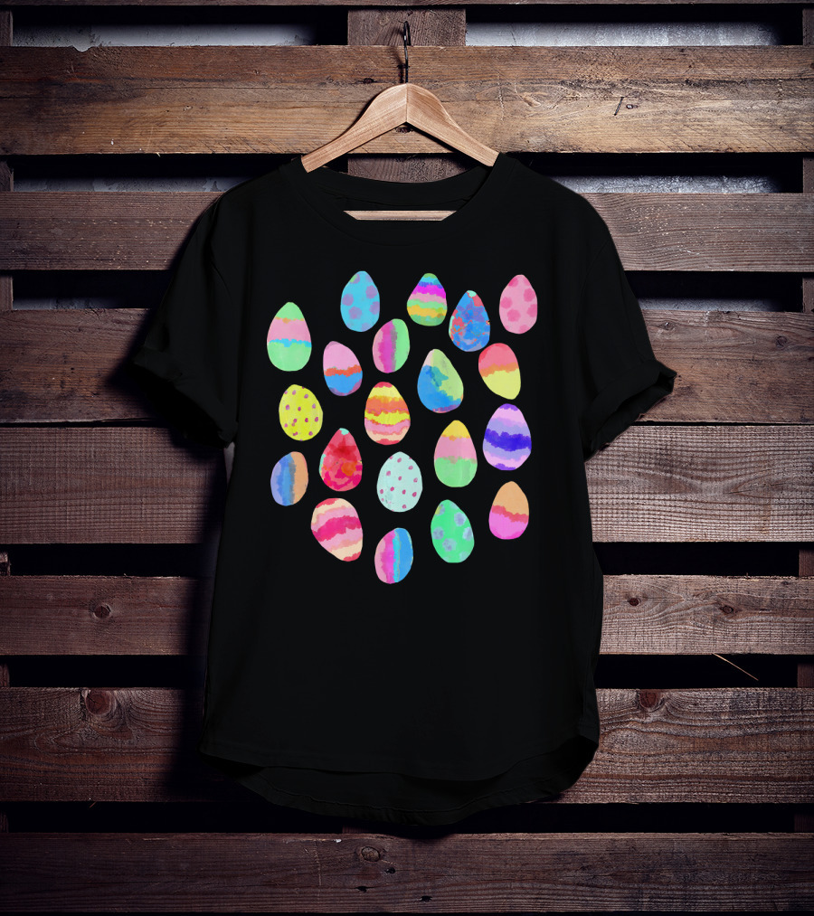 Colorful Painted Easter Egg Patterns Collection T-Shirt
