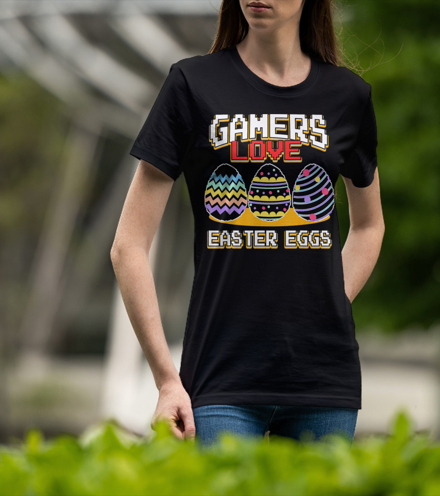 Gamers Love Easter Eggs Girls T-Shirt