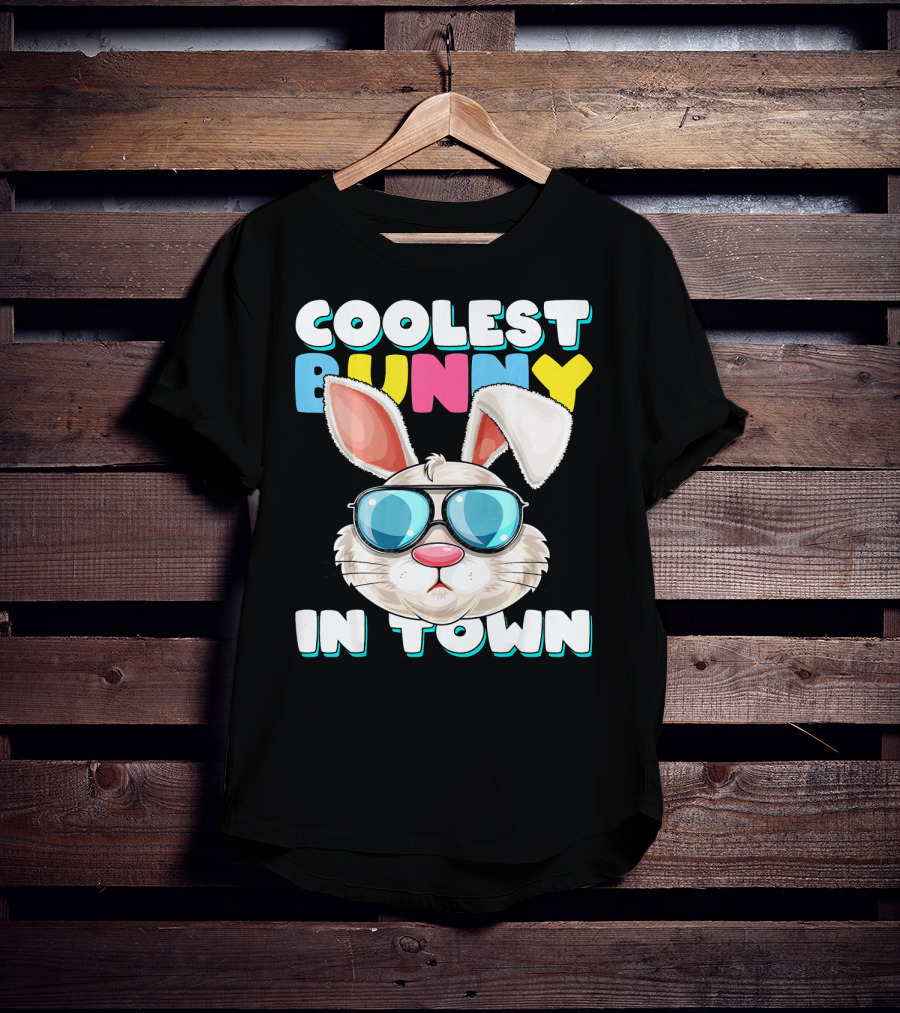 Coolest Bunny In Town Easter Bunny Costume T-Shirt